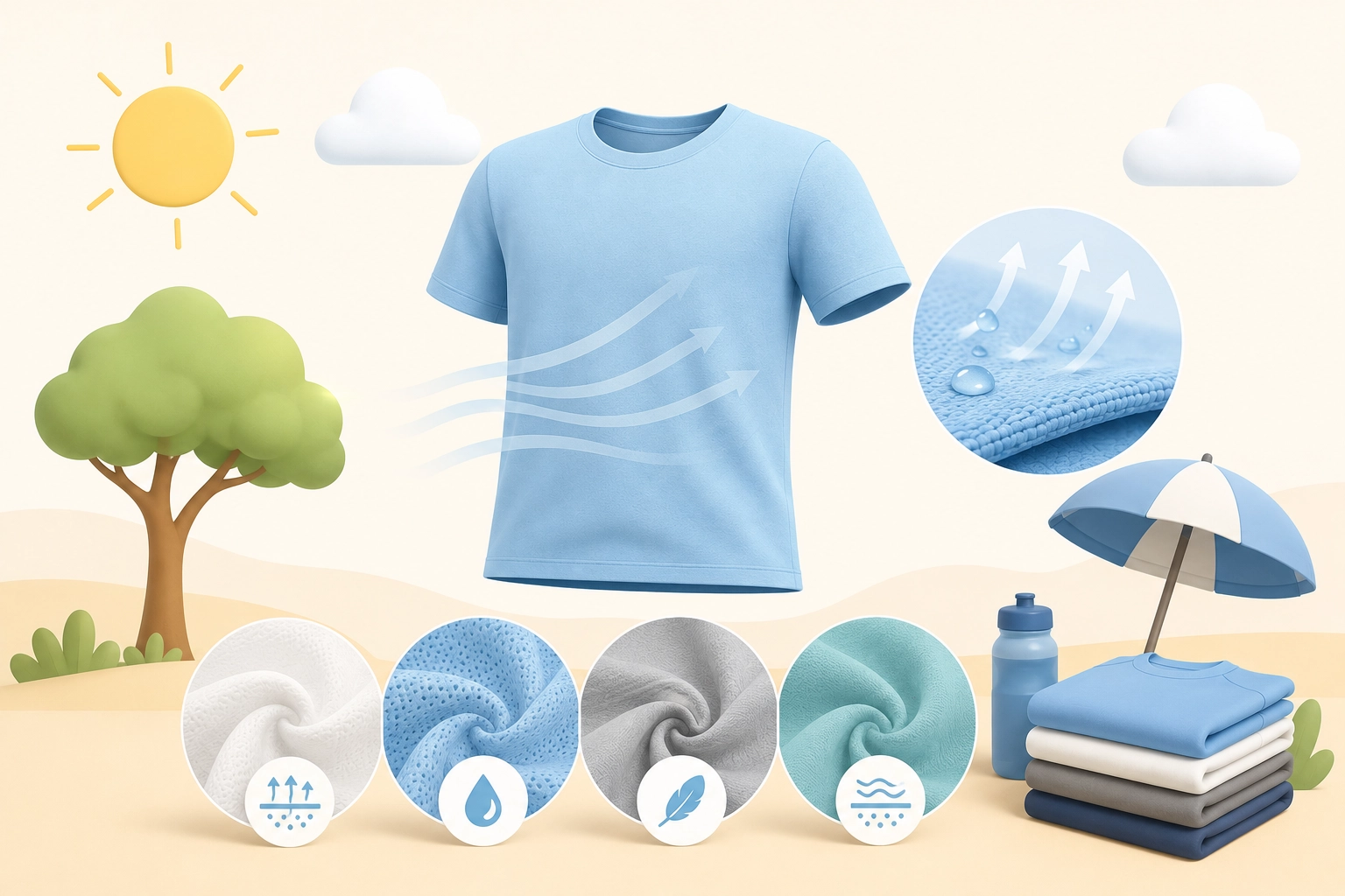 Best Breathable T-Shirt Fabrics for Dry Season 2026