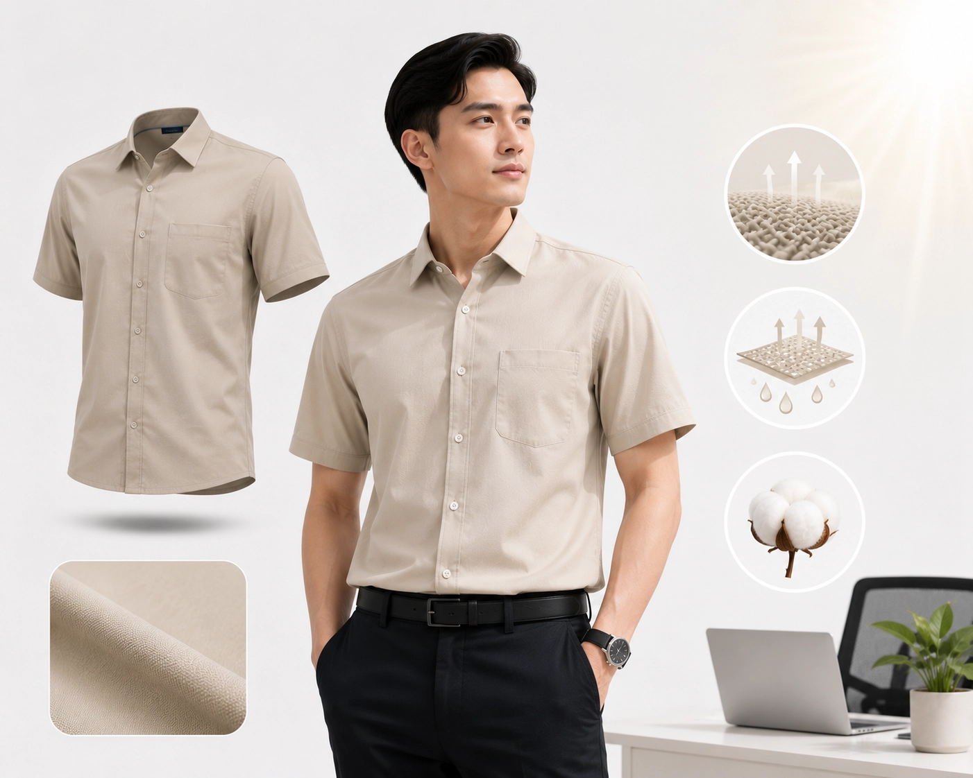Cuaca Panas: Seragam Kantor Katun Premium Anti-Gerah