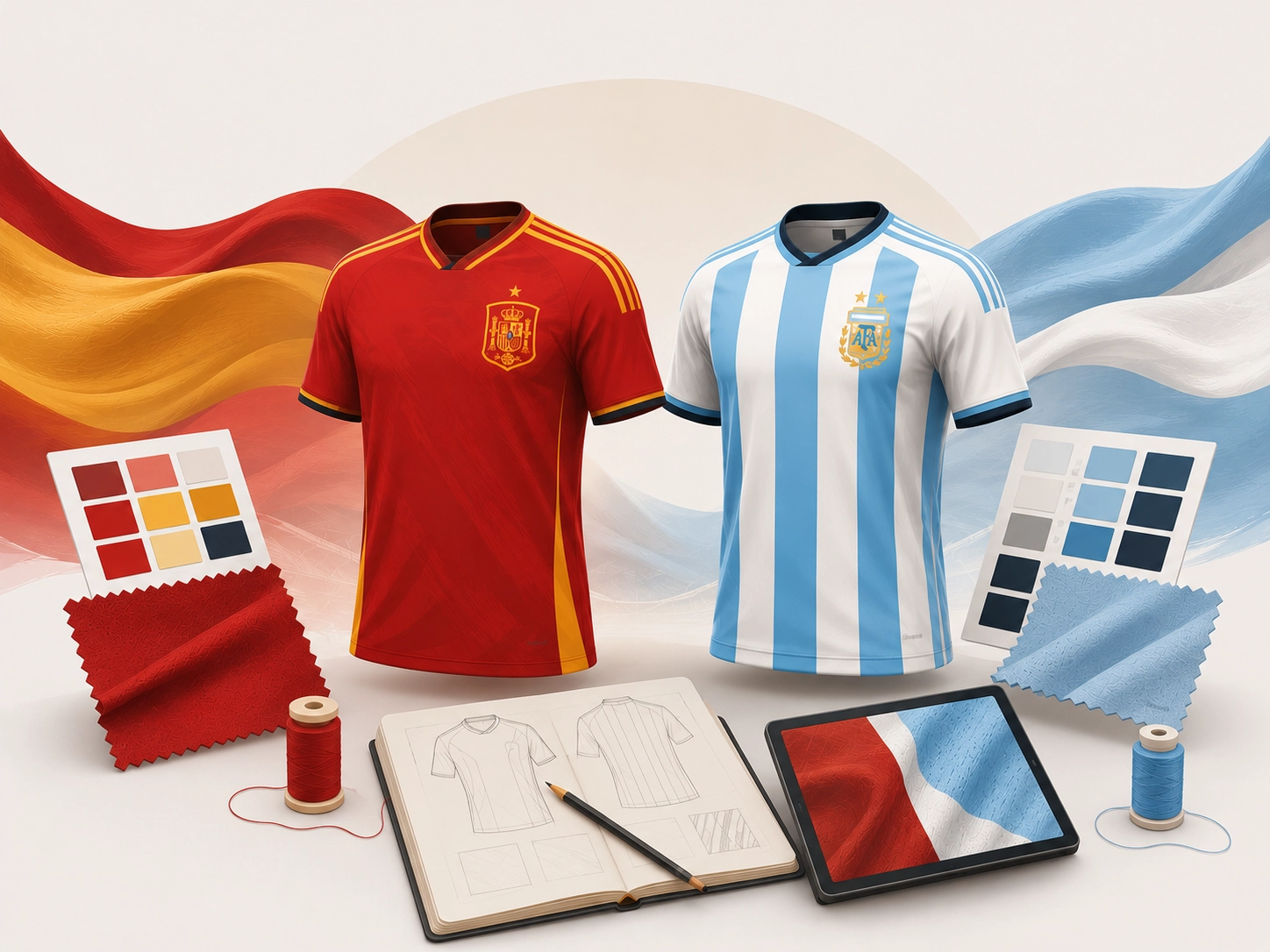 DNA Jersey Spanyol vs Argentina: Pelajaran Garmen B2B