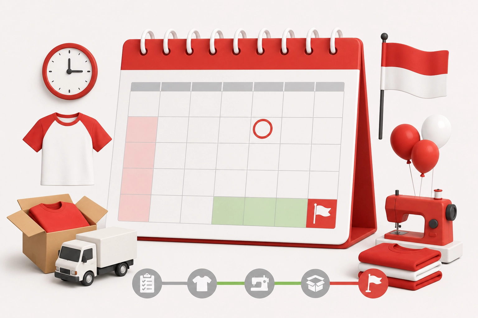 August 2026 Calendar & Ideal Custom Shirt Order Time