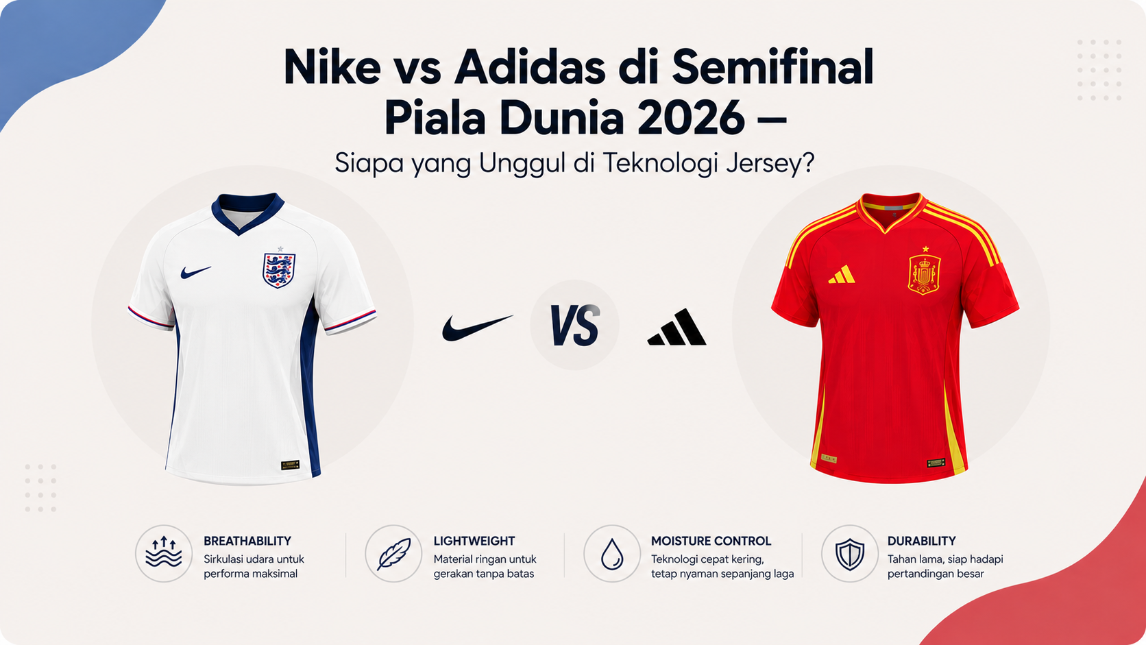 Nike vs Adidas in 2026 Semifinals: Jersey Tech Clash