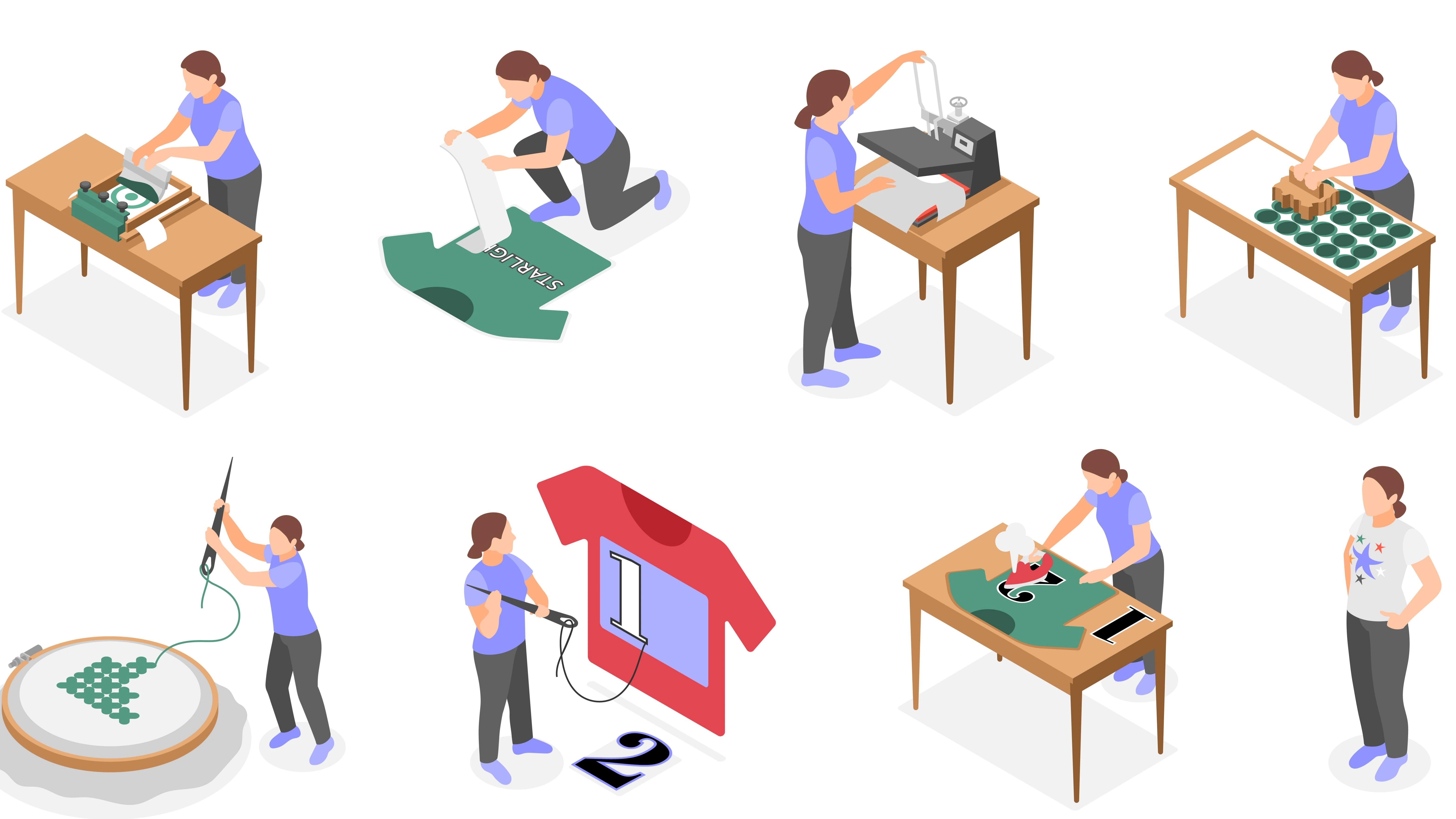 Perbedaan Sablon, Bordir, dan Print pada Seragam
