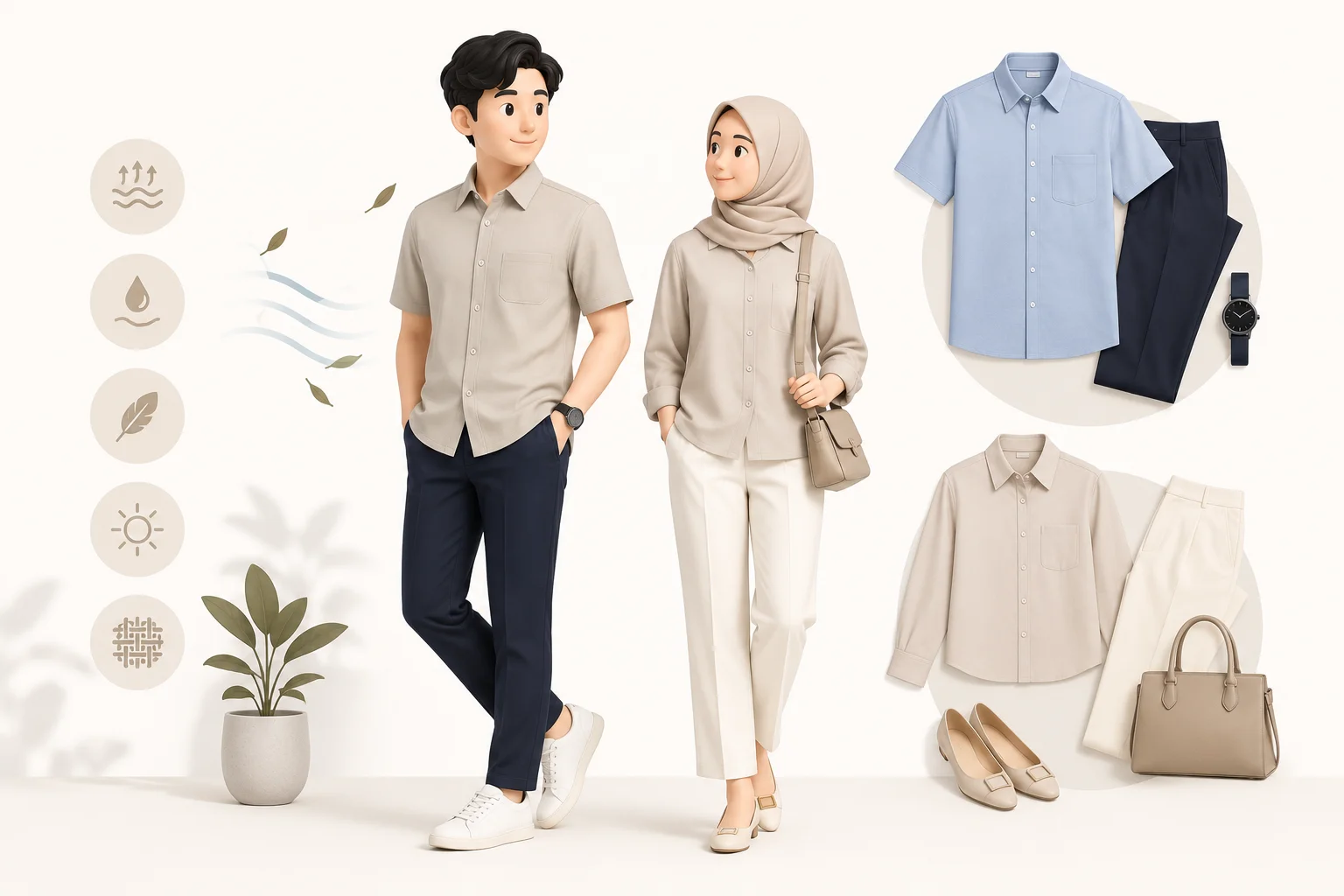 Dry Season Smart Casual Uniform Trends: Neat Without Sweat