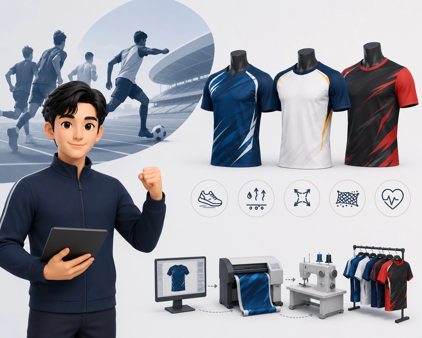 Tren Sportswear 2026: Abendio Siap Suplai Jersey Event