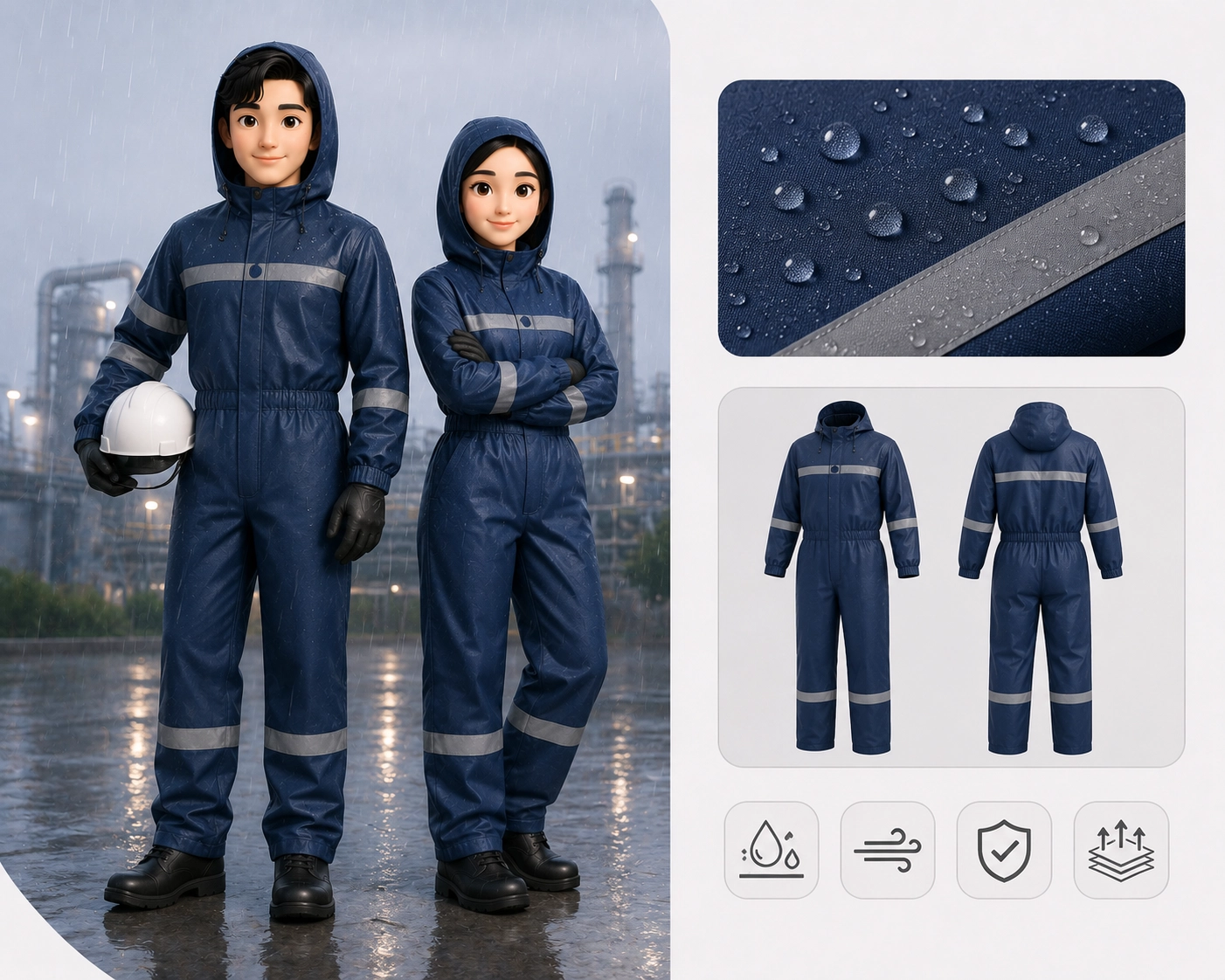 Wearpack Tahan Air untuk Pekerja Lapangan
